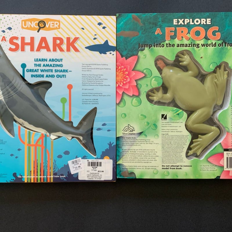 Uncover a shark Explore a Frog Elementary science anatomy 