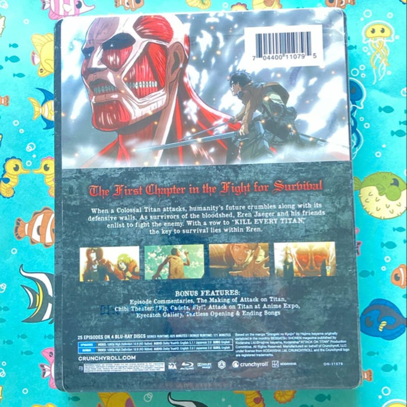 Attack on Titan Season 1 Steelbook - Blu-ray - sealed