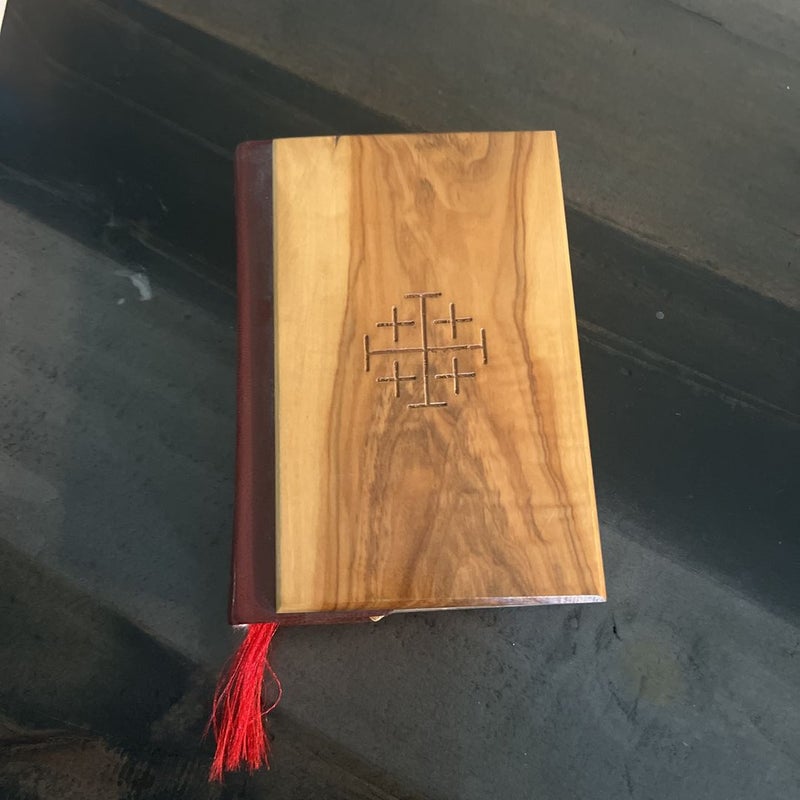 Wood Bound Bible 