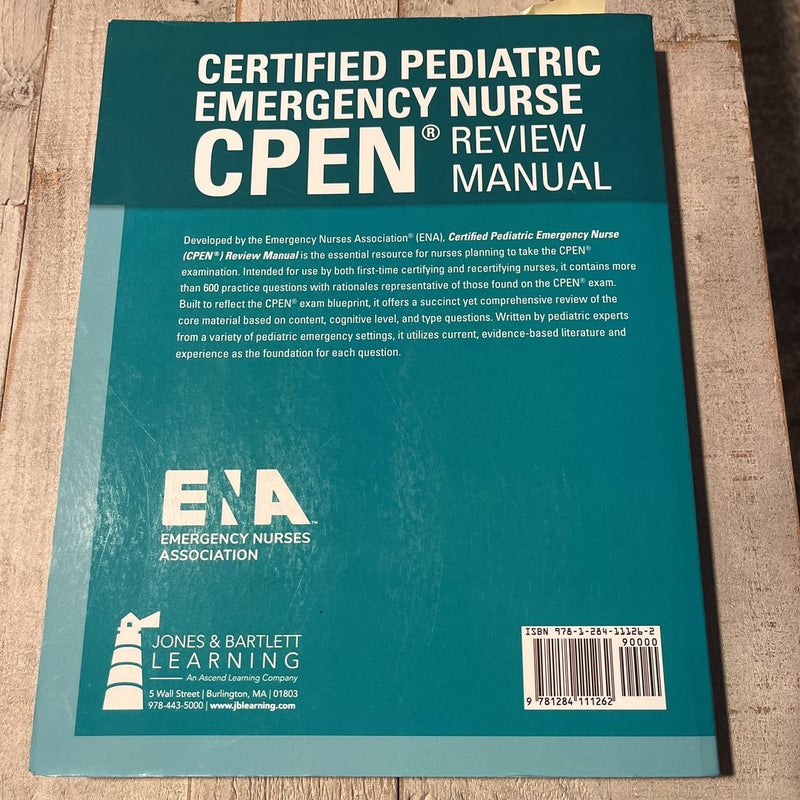 Certified Pediatric Emergency Nurses Review Manual 