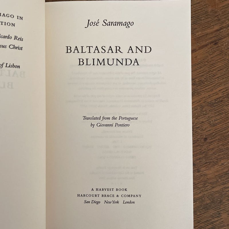 Baltasar and Blimunda