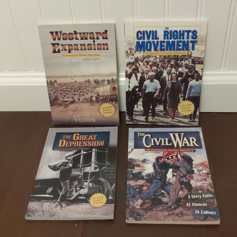 The Great Depression, The Civil War, Westward Expansion, The Civil Rights Movement 