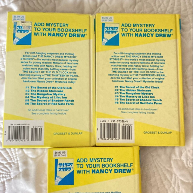 Nancy Drew Three Book Bundle 