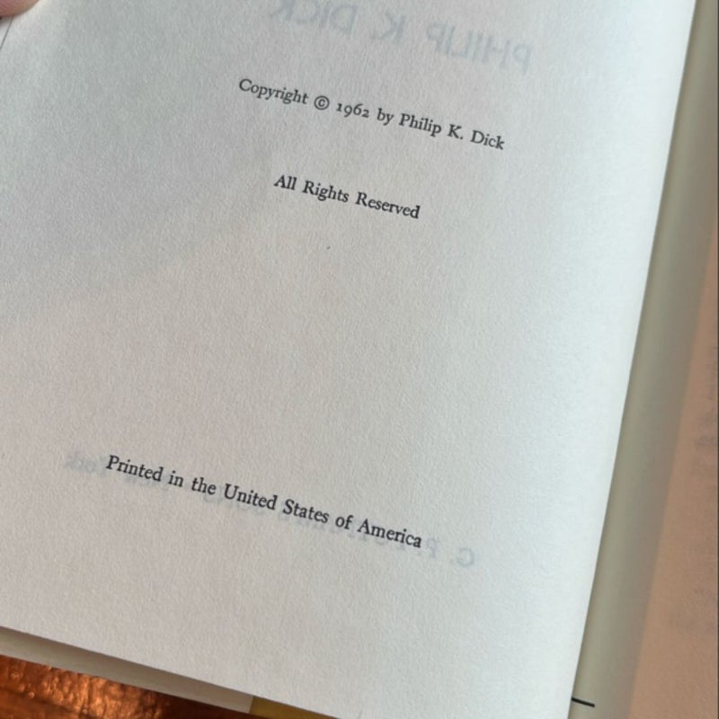 The Man in the High Castle Philip K Dick Book Club Edition Gutter Code 