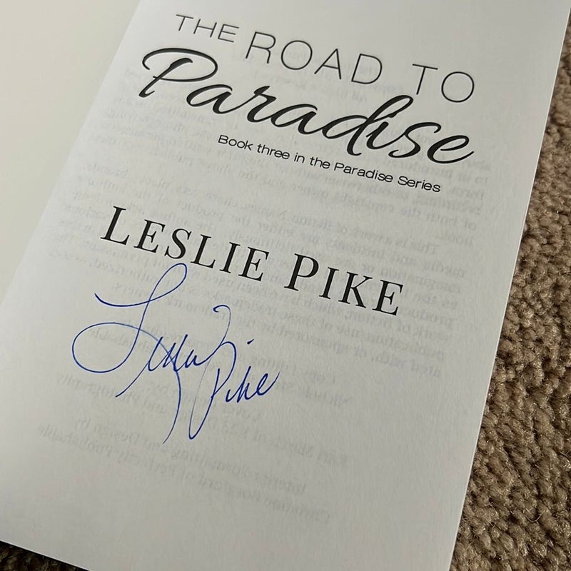 The Road to Paradise - SIGNED