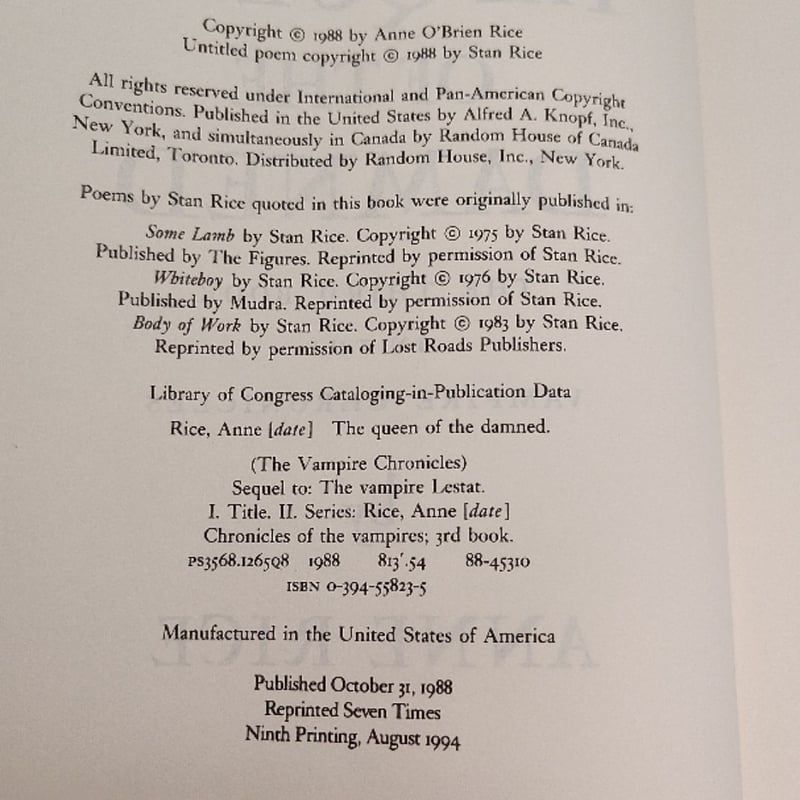 The Queen of the Damned