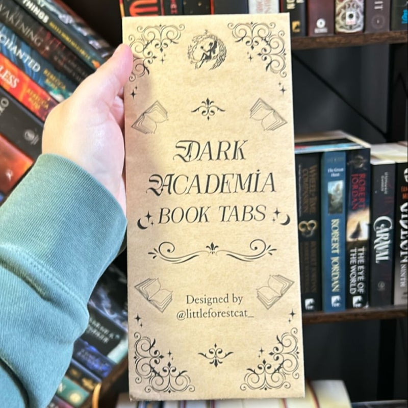 Fairyloot dark academia book tabs