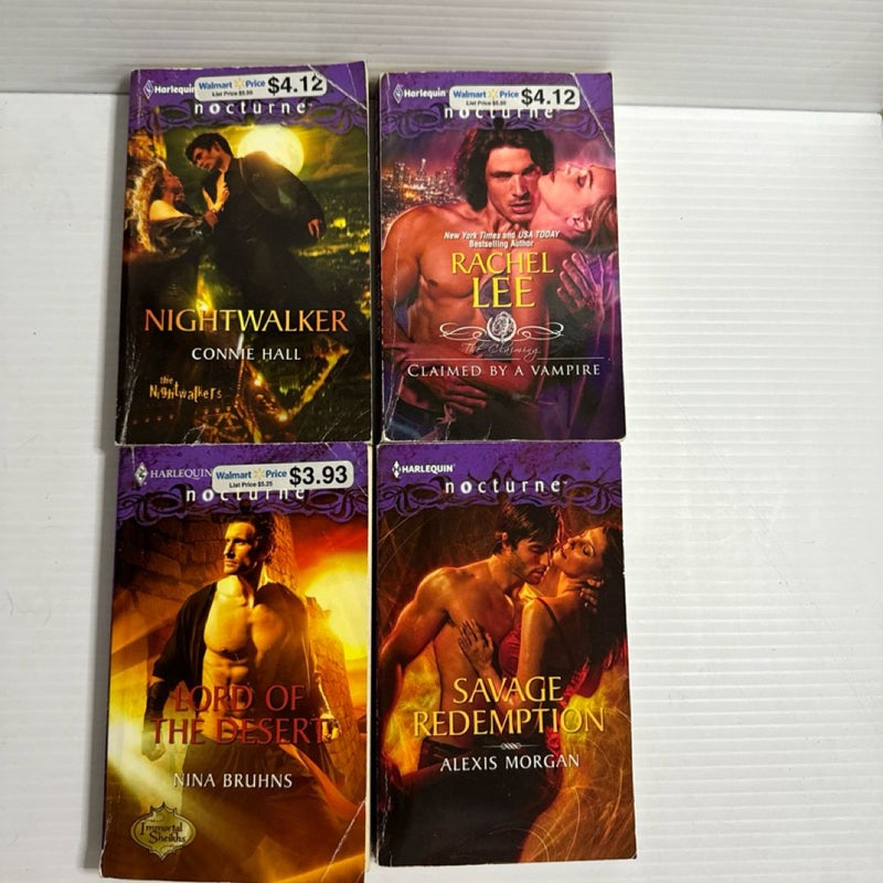 Lot of 27 Harlequin Nocturne Paperback Paranormal Romance Novels Books Love