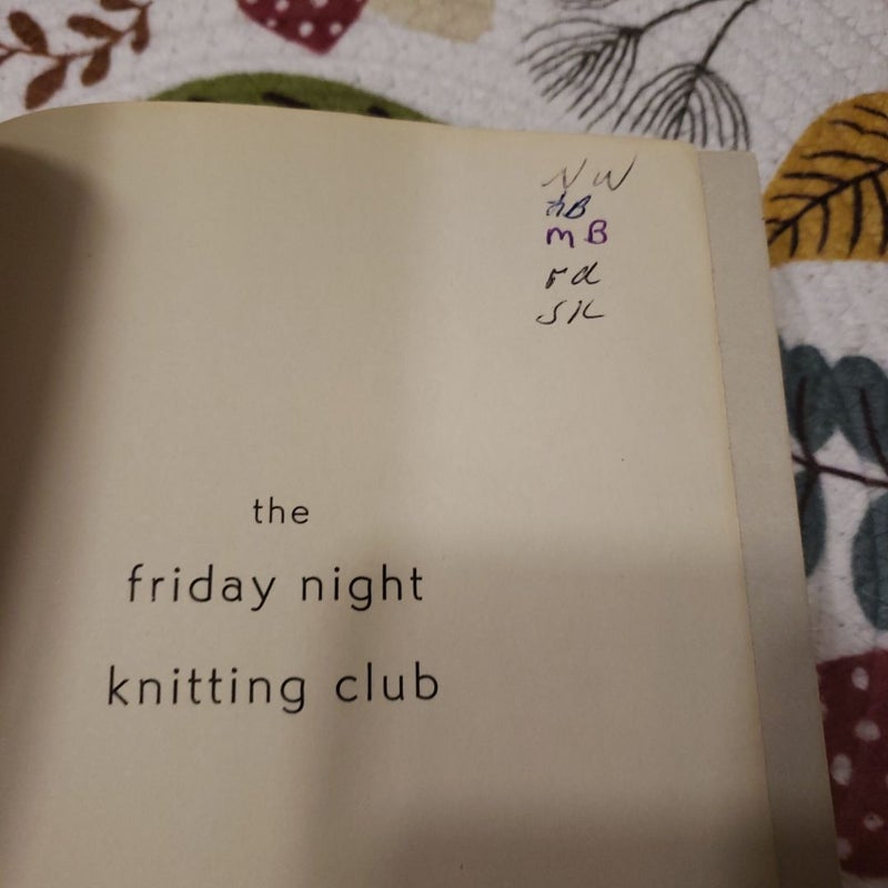 The Friday Night Knitting Club