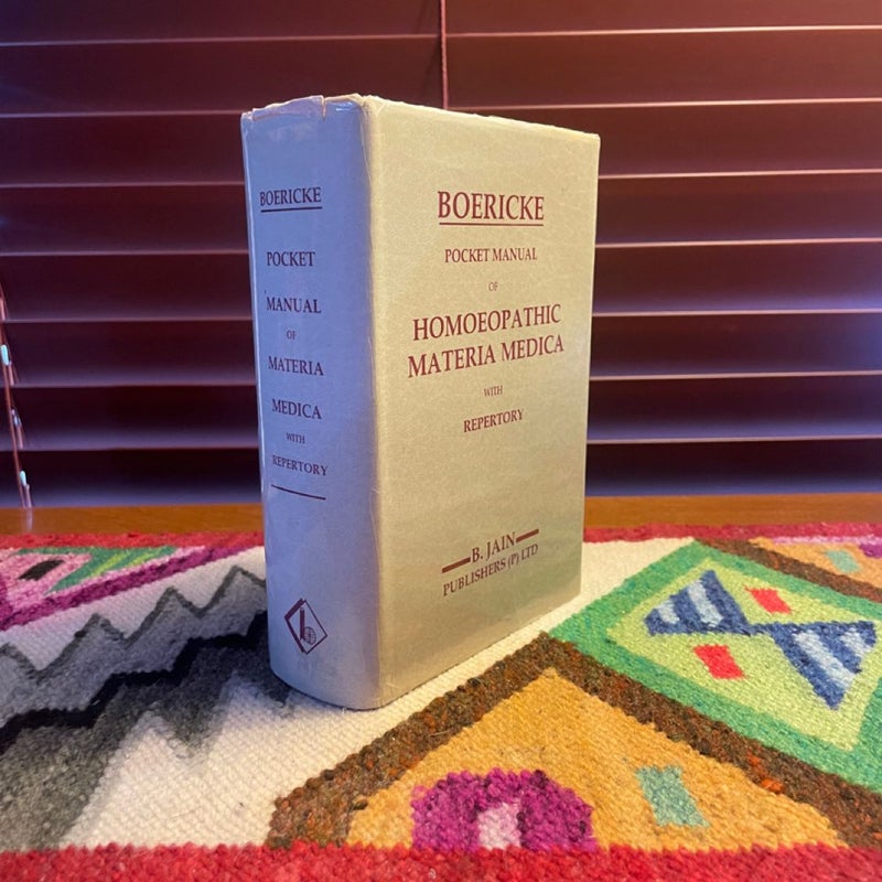 Boericke Pocket Manual of Homoeopathic Materia Medica With Repertory (1992)