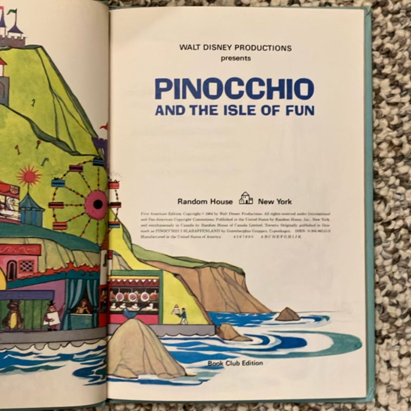 Walt Disney Productions Presents Pinocchio and the Isle of Fun