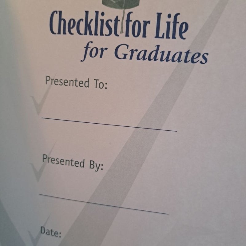 Checklist for Life for Graduates