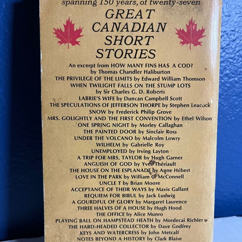 Great Canadian Short Stories 
