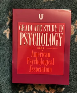 Graduate Study in Psychology