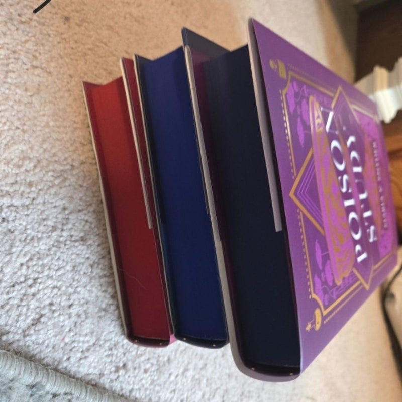 Signed Fairyloot young adult fantasy sprayed edges exclusive magic study poison study fire study