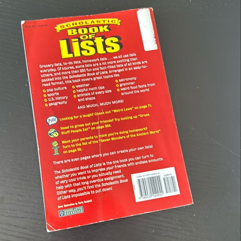 Scholastic Book of Lists