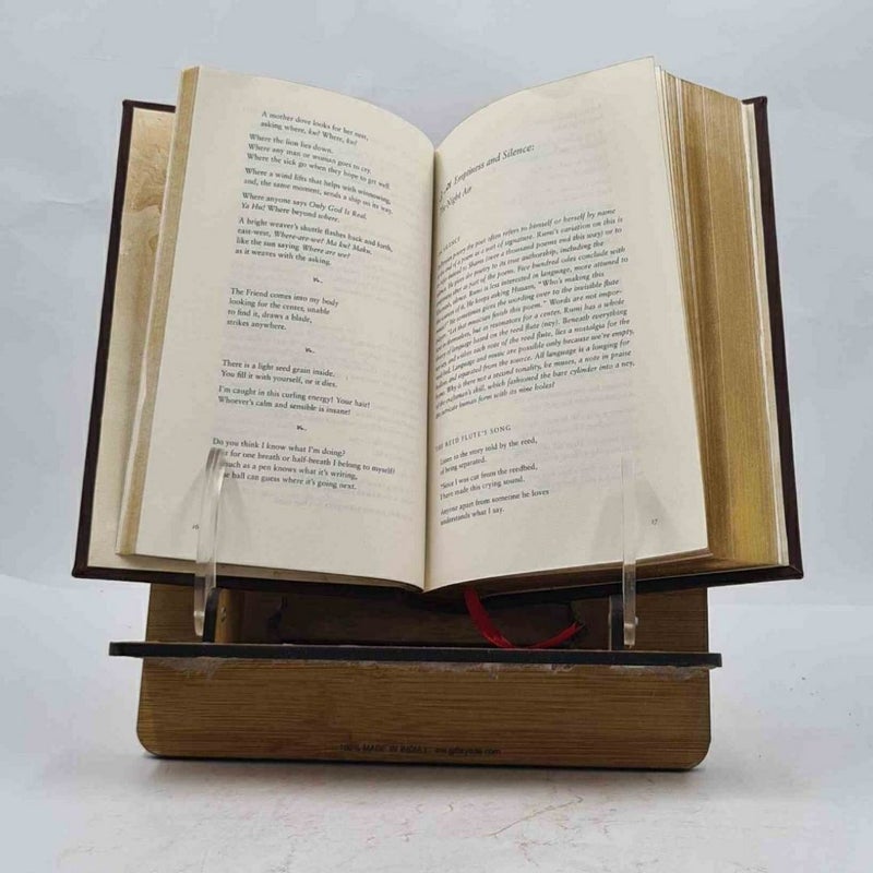 The Essential Rumi - Reissue: New Expanded Edition by Jala al-Din Rumi	9780062509598		Premium Leather-Bound	Jala al-Din Rumi			92.4	"""The Essential Rumi"" is a collection of the most profound poetry of the 13th-century Sufi mystic, Rumi. His verses explore love, spirituality, and the nature of the soul. This reissue includes new translations that make his timeless wisdom accessible to a modern audience. Rumi’s work transcends time, offering deep philosophical and spiritual insights that encourage self-reflection, personal growth, and a connection to the divine."	#EssentialRumi #Rumi #LeatherBound #NonFiction #Poetry #SpiritualWisdom #Sufism #Mysticism #LoveAndWisdom #WorldPoet #Philosophy #Meditation																				
