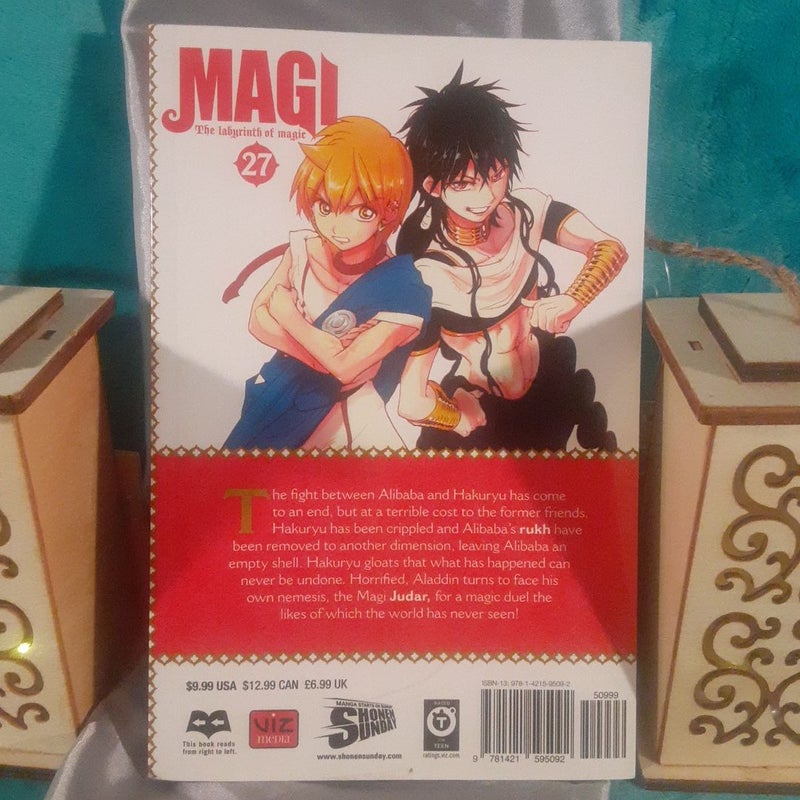 Magi: the Labyrinth of Magic, Vol. 27 manga, 1st Printing!