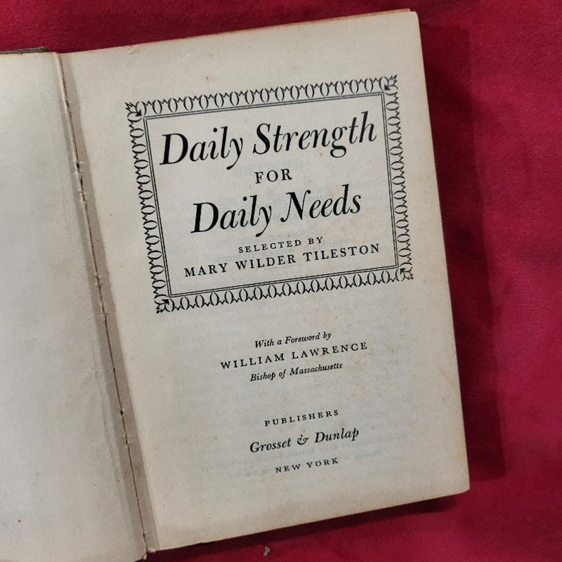 Daily Strength for Daily Needs (1928)