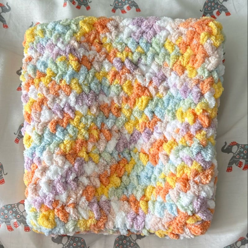 Rainbow Crocheted Book Sleeve