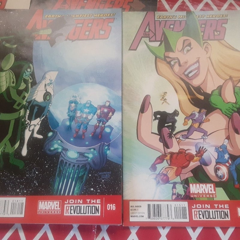 Avengers Earths Mightiest Heroes XD comic lot 2,4,13,14,15,16,17,18