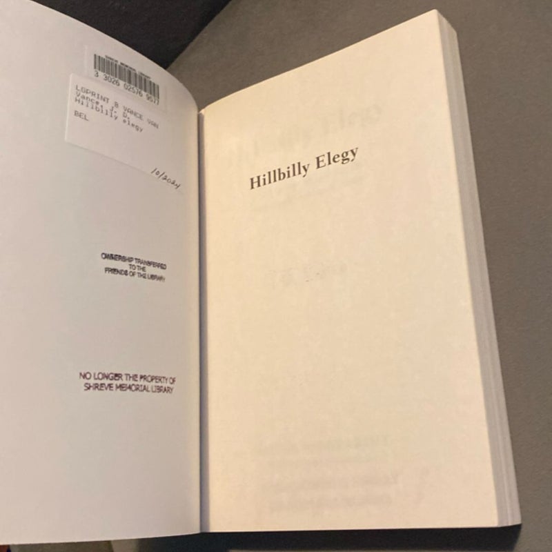 Hillbilly Elegy