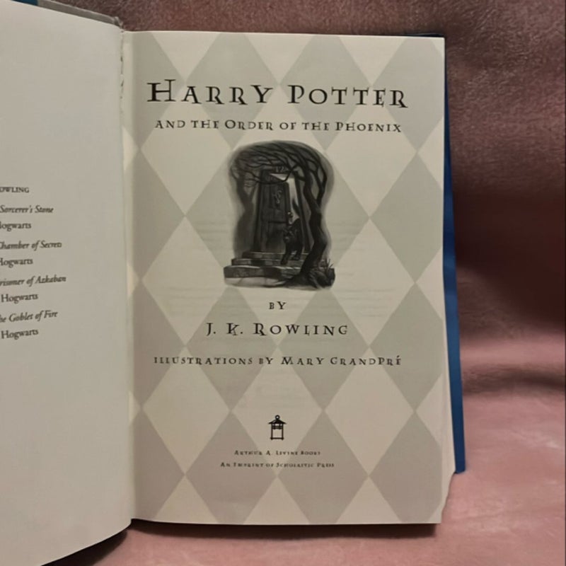 Harry Potter and the Order of the Phoenix — 2003 1st Edition, 1st State, Full Number Line (10–1), with Notable Printing Errors