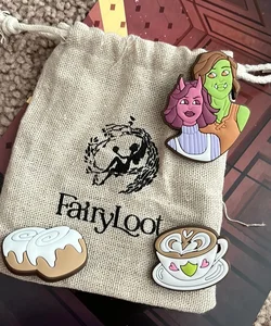 Fairyloot Legends and Lattes inspired show charms