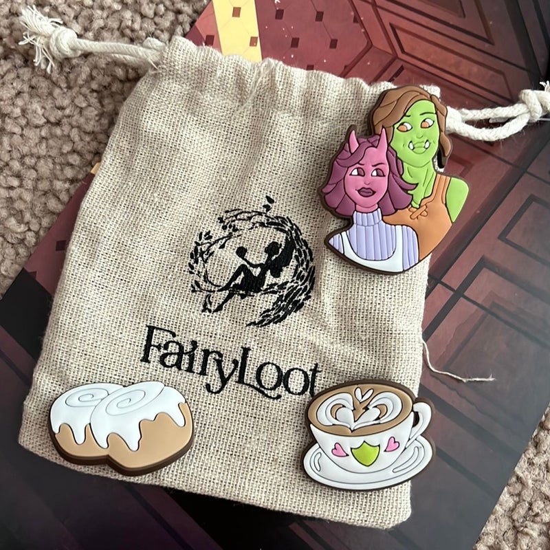 Fairyloot Legends and Lattes inspired show charms