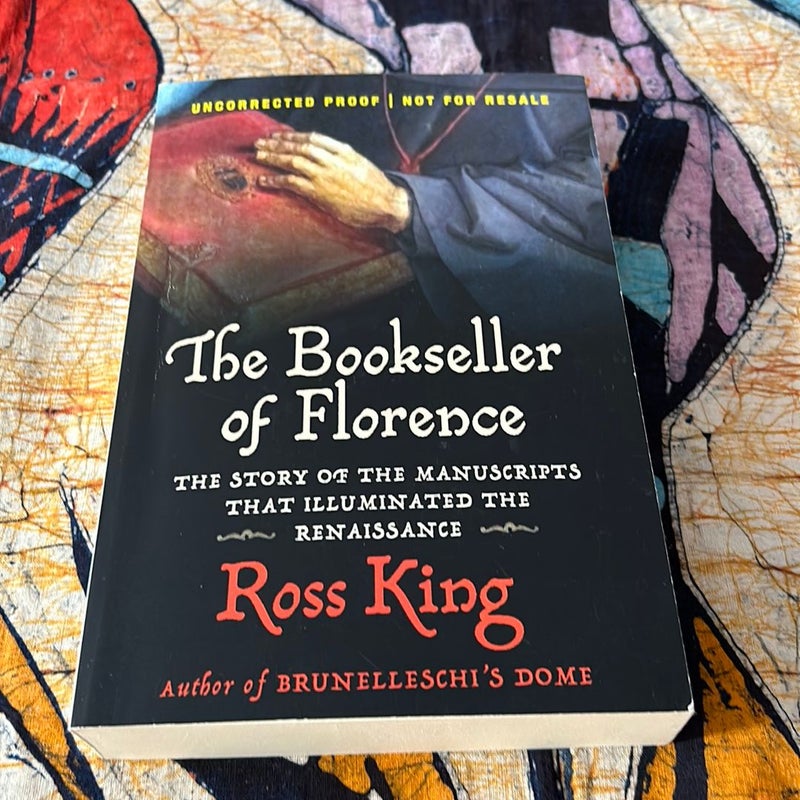 The Bookseller of Florence * Uncorrected Proof