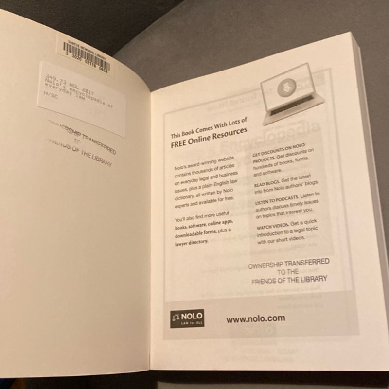 Nolo's Encyclopedia of Everyday Law