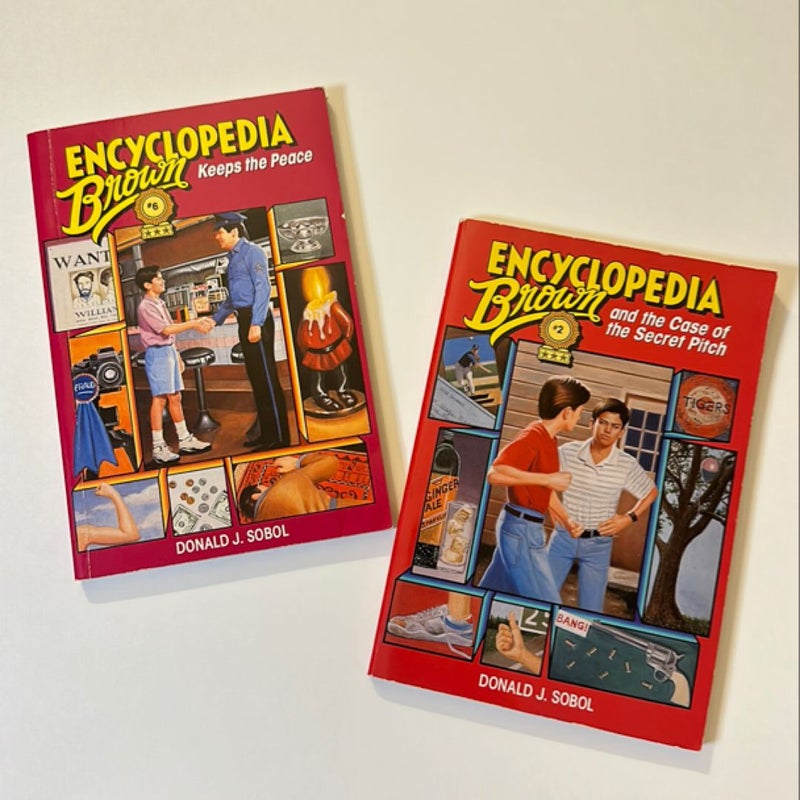 Encyclopedia Brown lot of two