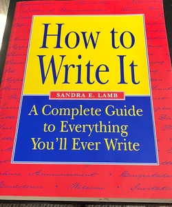 How to Write It