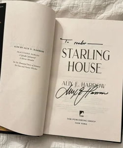 Starling House SIGNED Barnes and Noble Edition