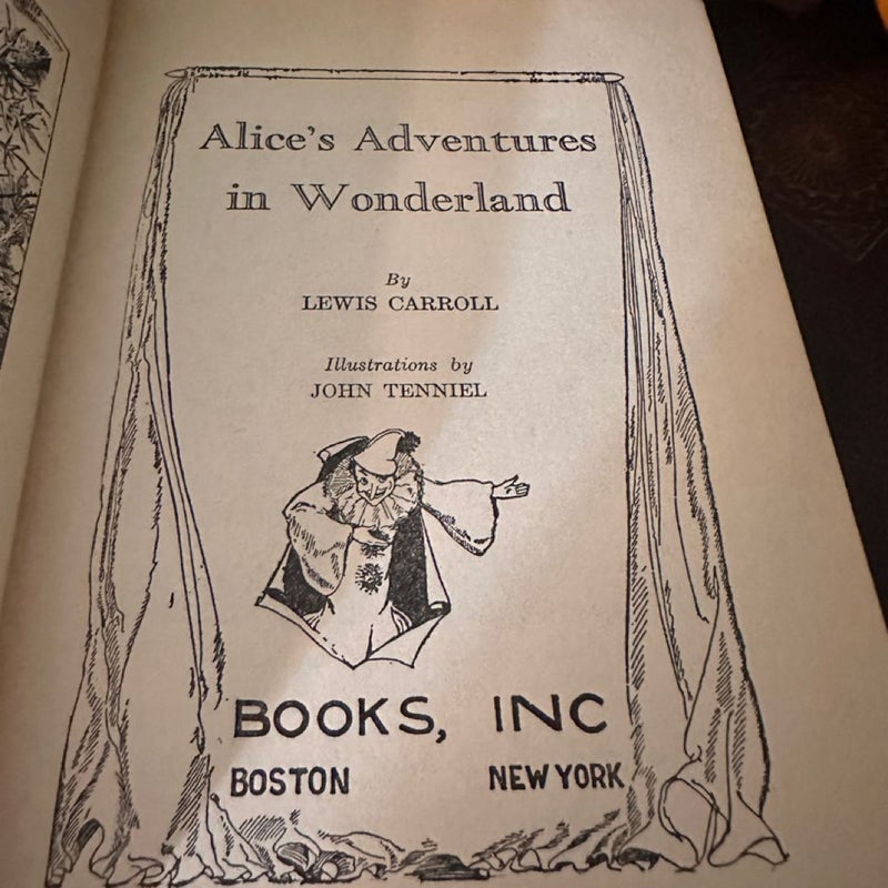 Alice Adventures in Wonderland VINTAGE Book Lewis Carroll ~ ULTRA RARE~