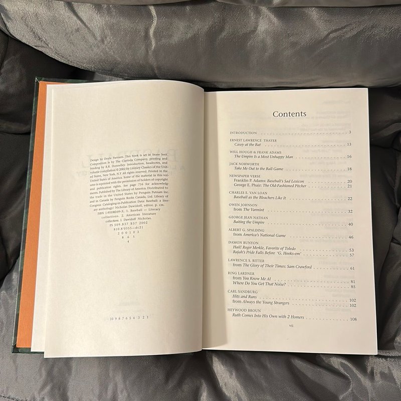 Baseball A Literary Anthology