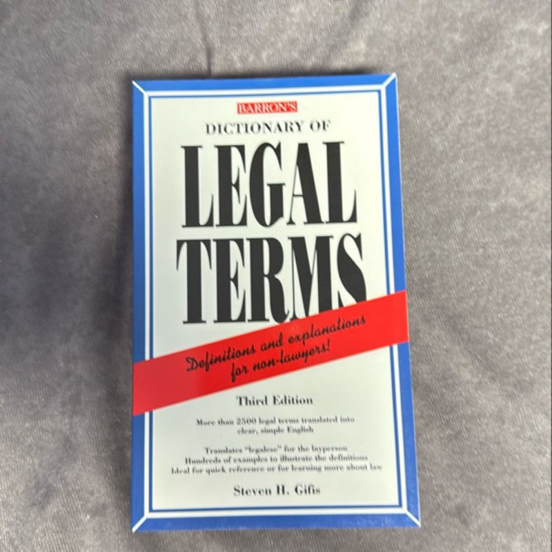 Dictionary of Legal Terms