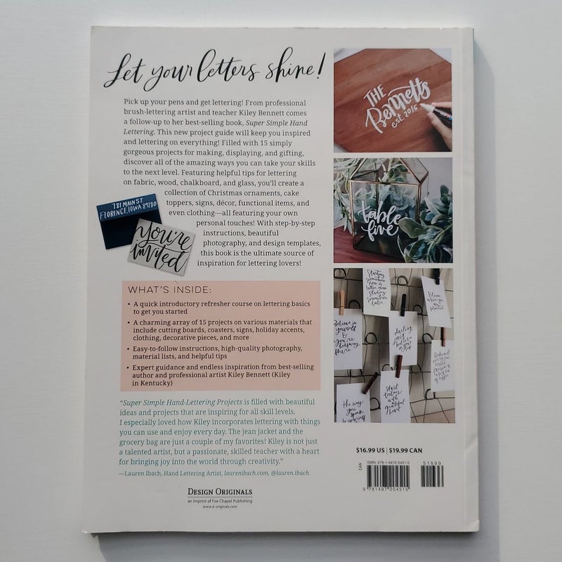 Super Simple Hand-Lettering Projects by Kiley Bennett, Paperback ...