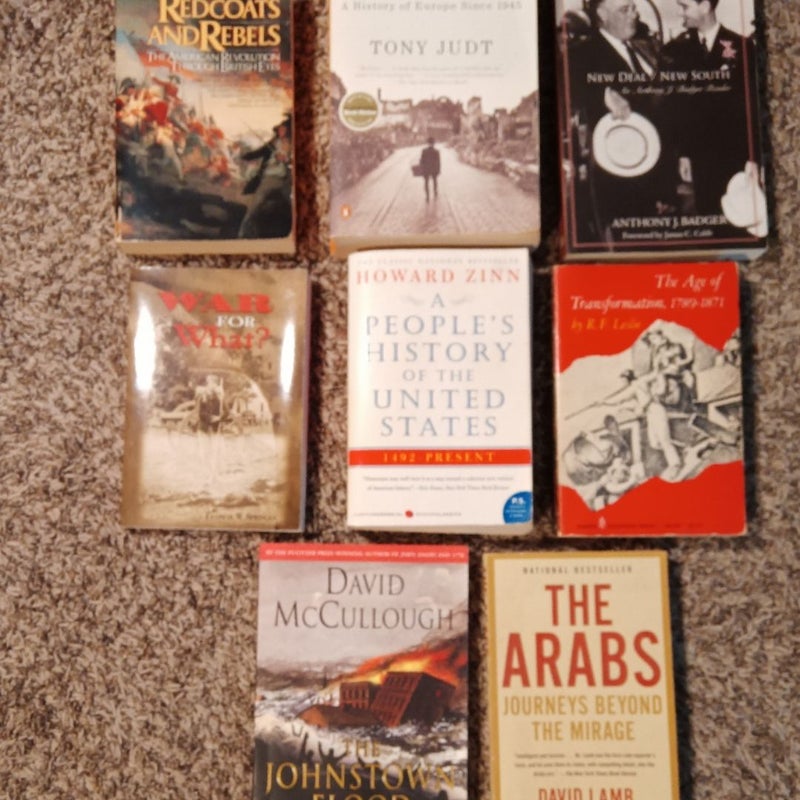 Soft cover history books bundle