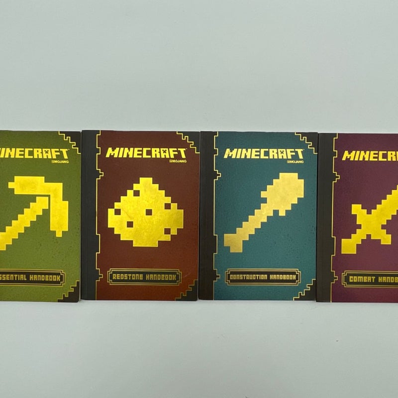 Minecraft Handbooks - Combat/Construction/Redstone/Essential - Paperbacks Mojang