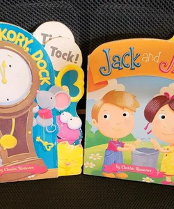 Nursery Board books :Jack and Jill/ Hickory Dickory Dock