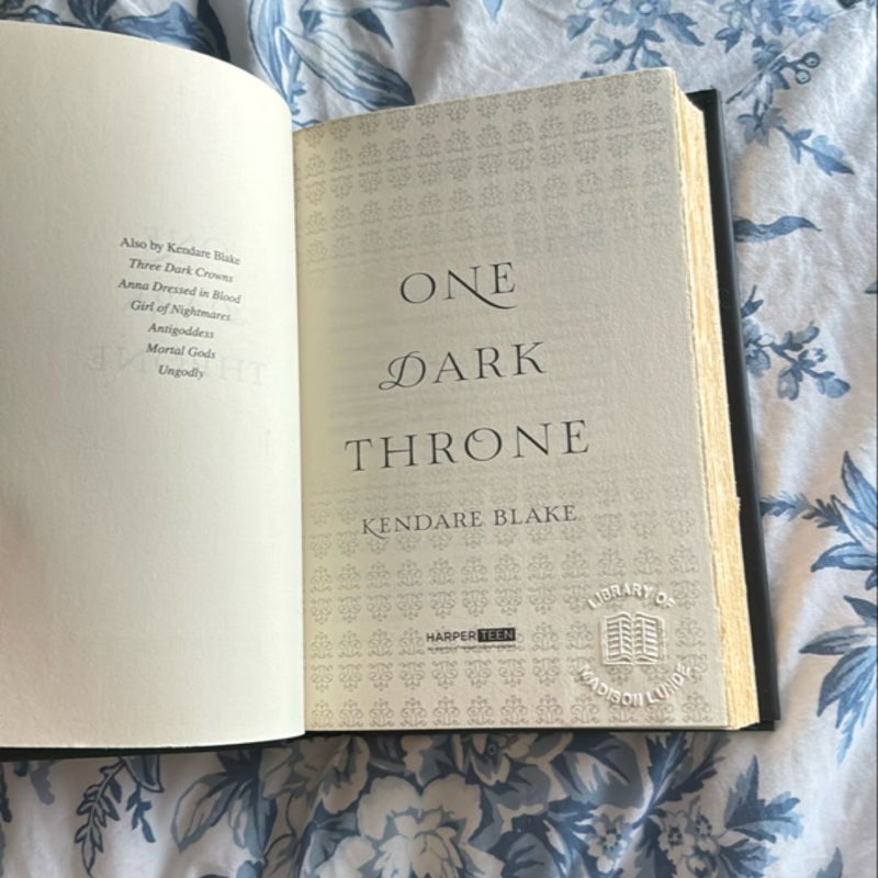 One Dark Throne SIGNED EXCLUSIVE 