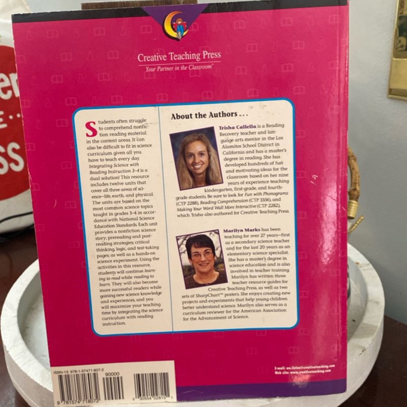 Integrating Science with Reading Instruction 3-4 by Trisha Callella ...