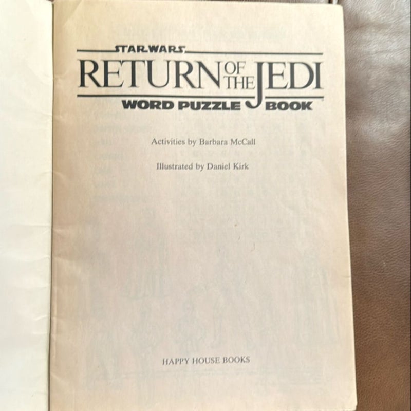 Star Wars Return of the Jedi Word Puzzle Book