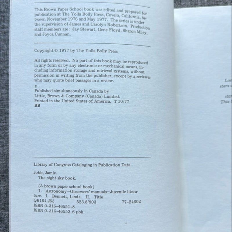 The Night Sky Book