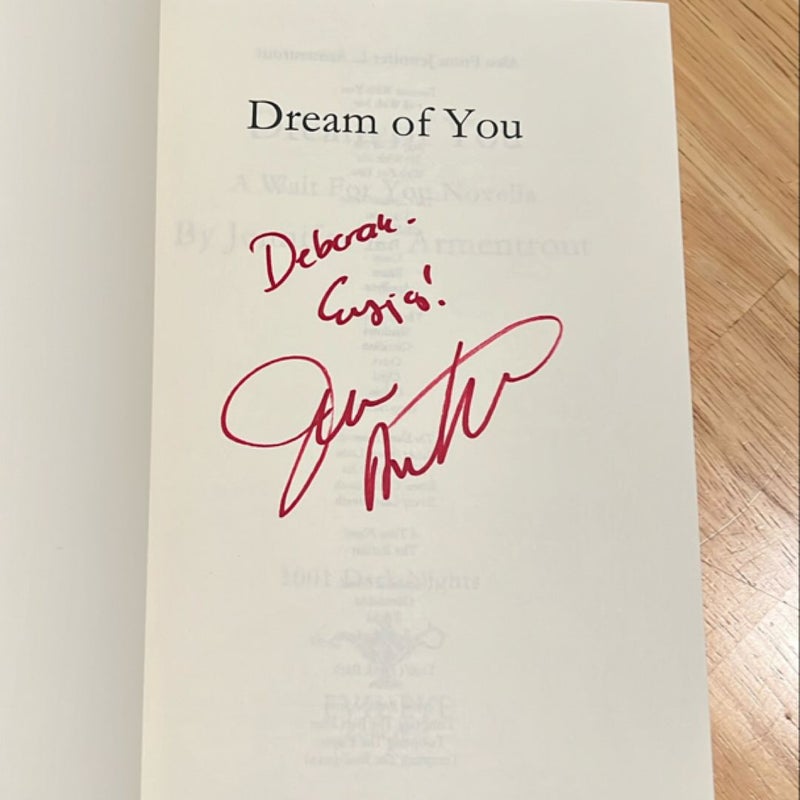 Dream of You: A Wait For You Novella Signed