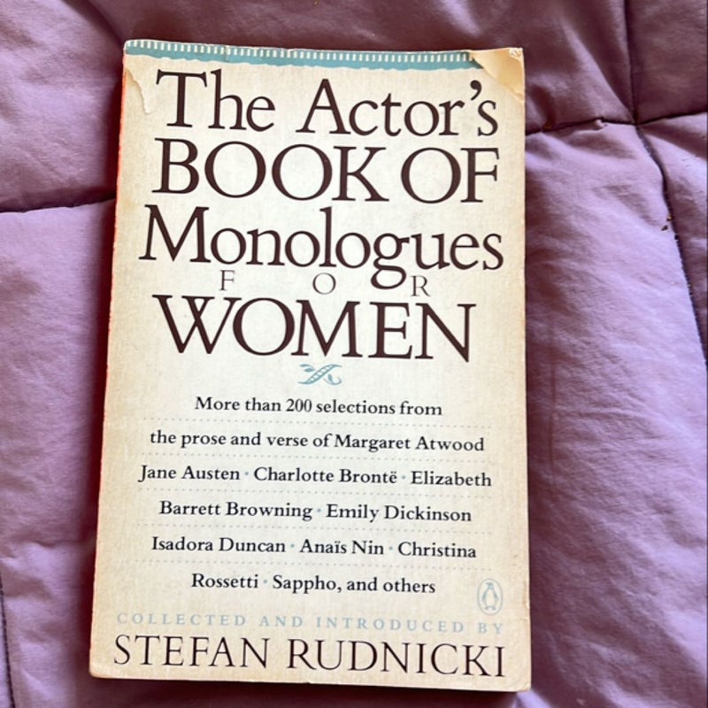 The Actor's Book of Monologues for Women