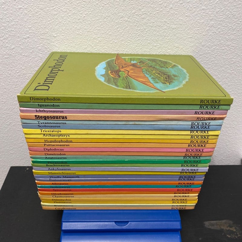 Vintage Rourke Hardback Dinosaur Library (28 Books)