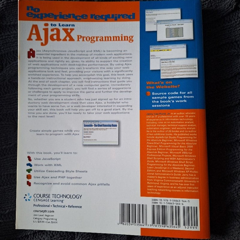 Ajax Programming for the Absolute Beginner