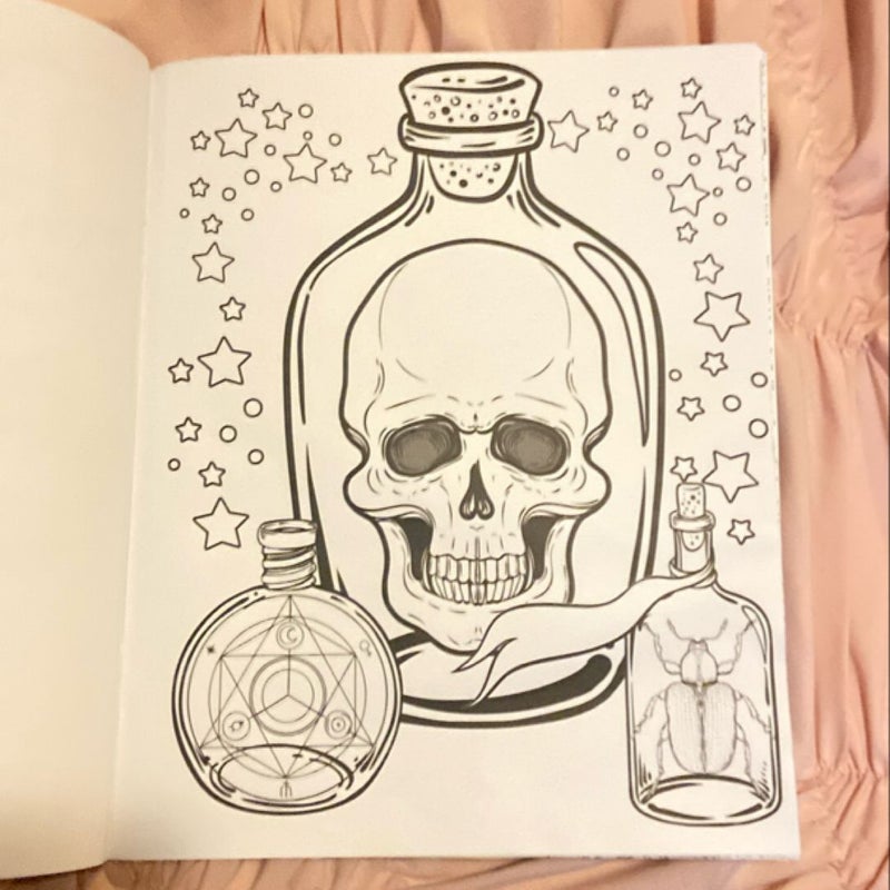 Witchcraft coloring book 